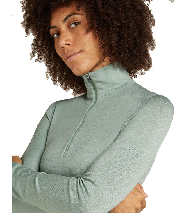 Majica kratkih rukava ICEBREAKER W 260 TECH LS HALF ZIP Lady