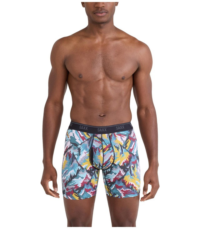 SAXX QUEST QUICK-DRY MESH BOXER BRIEF FLY férfi boxeralsó