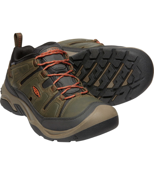 Muške cipele KEEN CIRCADIA WP M, black olive/potters clay