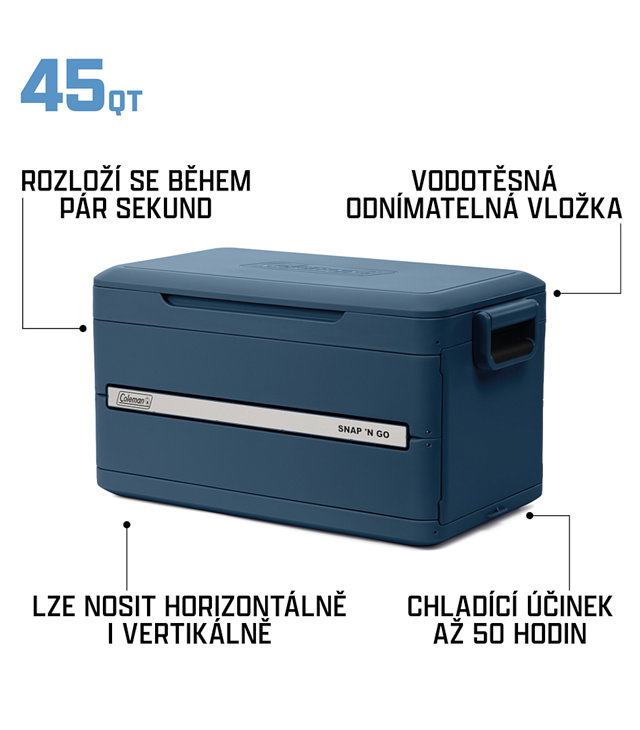 Chladicí box COLEMAN SNAP-N-GO 45QT Uni
