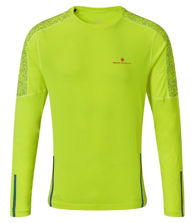 Koszulka z długim rękawem RONHILL M LIFE NIGHT RUNNER L/S Man