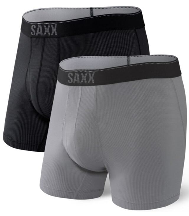 Boxeri SAXX QUEST QUICK DRY MESH BOXER BRIEF FLY 2PK Man