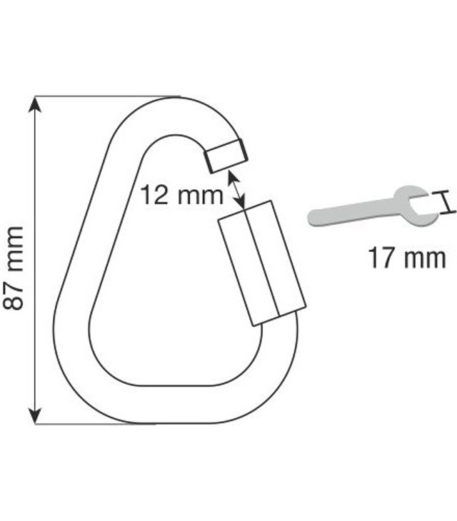 Karabiner CAMP QUICK LINK DELTA 10MM CINK