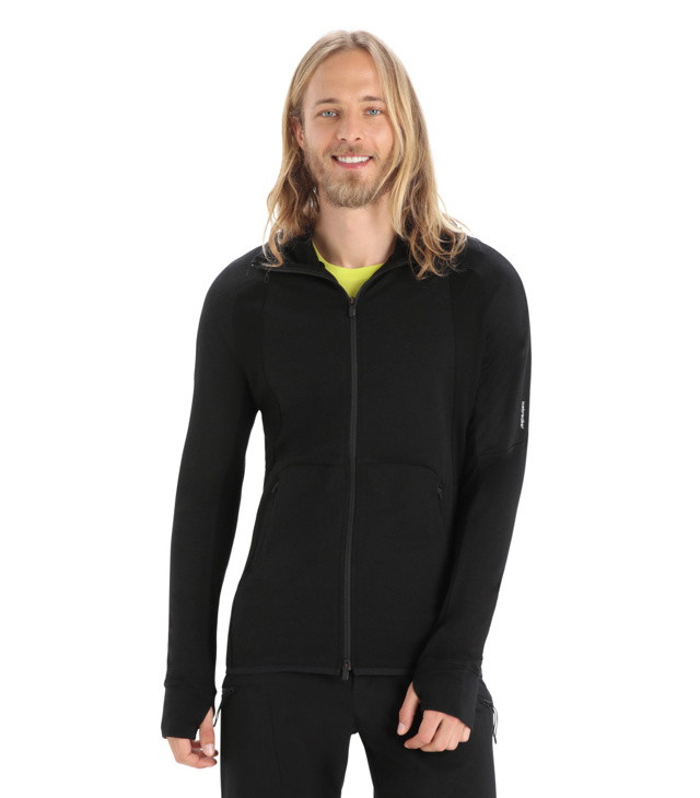 Mikina ICEBREAKER M MERINO QUANTUM ZONEKNIT LS ZIP HOODIE Man