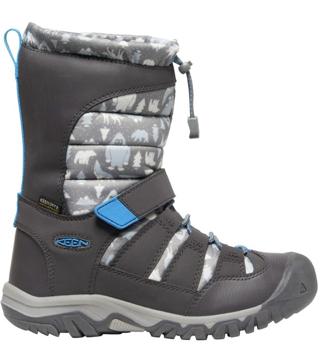 Dětské boty KEEN WINTERPORT NEO DT WP YOUTH, steel grey/brilliant blue