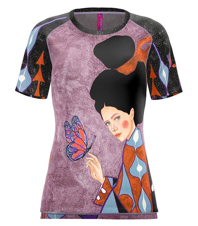 Tričko CRAZY IDEA T-SHIRT WONDER MAGIC Lady, huly orient