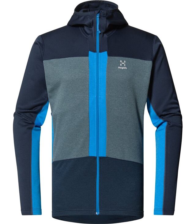 Bluza HAGLÖFS ROC FLASH MID HOOD M Man, niebieska