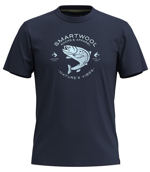 Koszulka SMARTWOOL TROUT FISHING GRAPHIC SS TEE SLIM FIT Uni