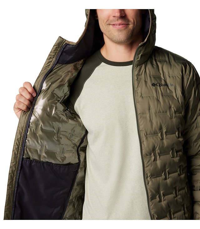 Kurtka COLUMBIA DELTA RIDGE II DOWN HOODED JACKET Man, stone green