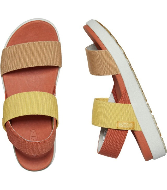 Dámské sandály KEEN ELLE BACKSTRAP W, fossil orange/silver birch