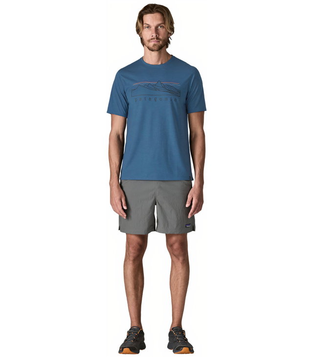 Pánské tričko PATAGONIA M CAP COOL TRAIL SHIRT-STRATAPEAKS