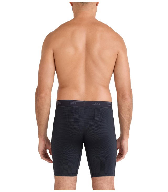 Boxerky SAXX QUEST QUICK-DRY MESH LONG BOXER BRF FLY