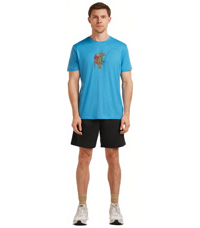 Pánské tričko ICEBREAKER M MER 150 TECH LITE SS TEE BEAR CATCH