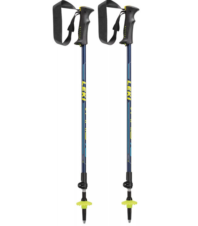 Bețe trekking LEKI VARIO XS BLU-NEON-CAY-WHITE