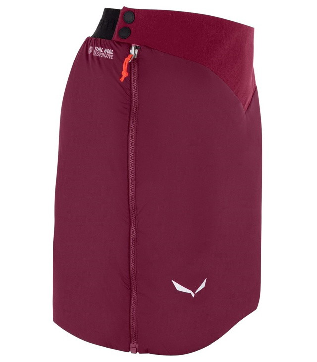Zateplená sukně SALEWA ORTLES TIROLWOOL W SKIRT Lady, rhodo red