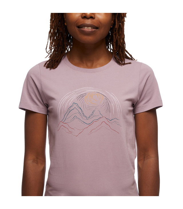 Tricou BLACK DIAMOND W SUMMIT SCRIBBLE TEE Lady, wood violet
