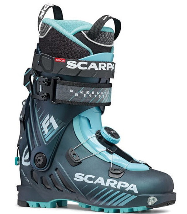 SCARPA F1 LD 3.0 ANTRACITE/AQUA Lady női síalpinista cipő