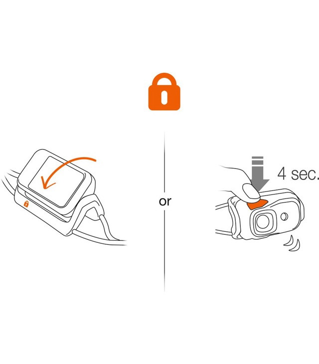 Čeona svjetiljka PETZL BINDI ORANGE