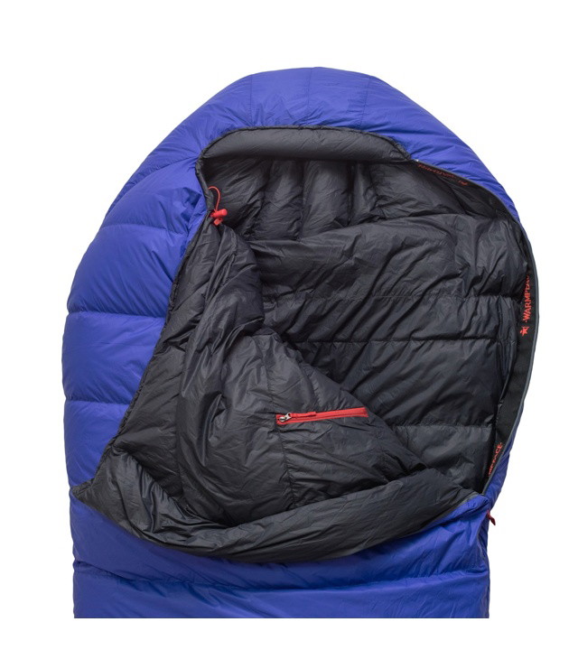 Sac de dormit  WARMPEACE SOLITAIRE 500 195L ROYAL BLUE/BLACK