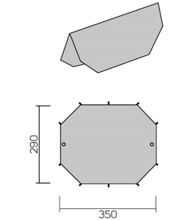 Plachtový přístřešek HANNAH SKYLINE 2