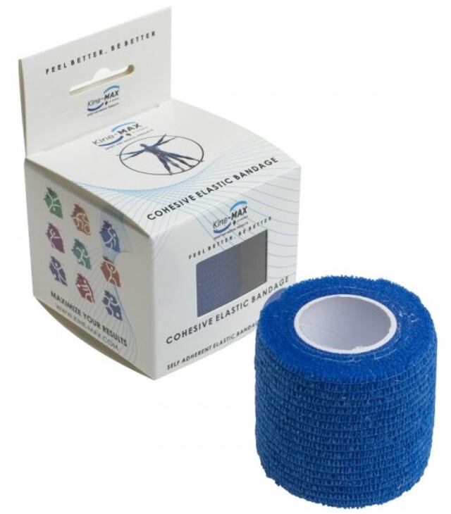 Páska tapovacia KINE-MAX COHESIVE ELASTIC BAND. 5CM X 4,5M MODRÁ