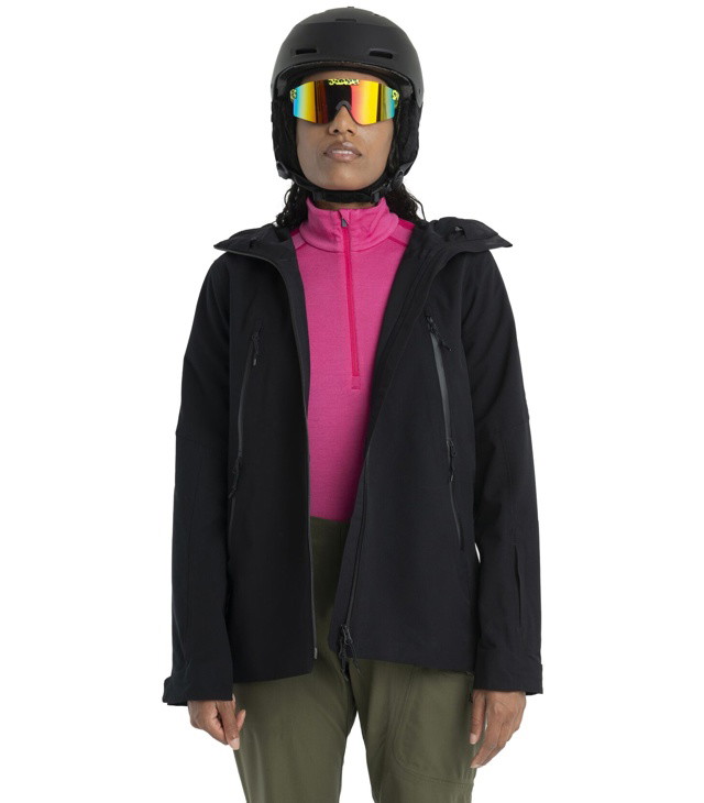 Majica kratkih rukava ICEBREAKER W ZONEKNIT 260 LS HALF ZIP Lady
