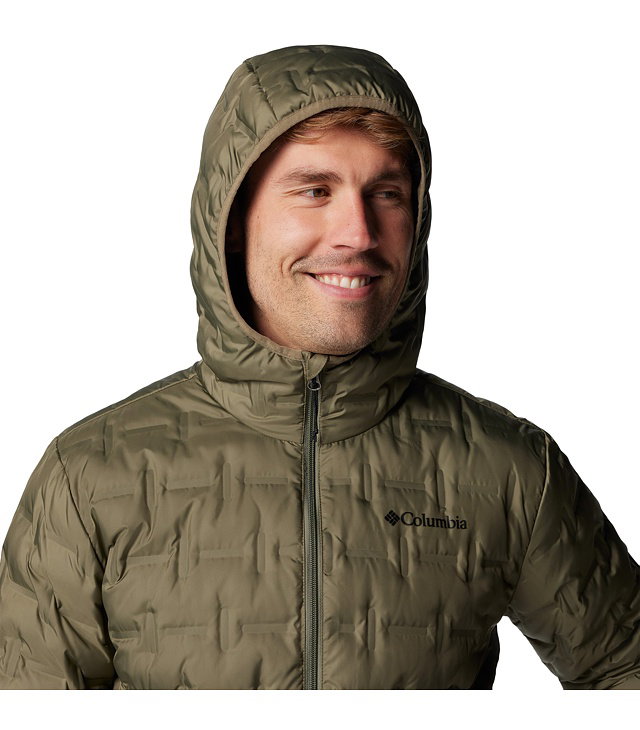 Kurtka COLUMBIA DELTA RIDGE II DOWN HOODED JACKET Man, stone green