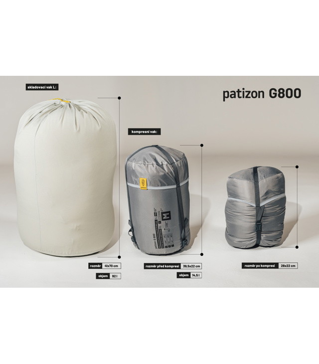 Sac de dormit PATIZON PATIZON G800 M STÂNGA