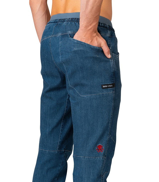 Pantaloni bărbați RAFIKI TORRE II, Dark blue denim