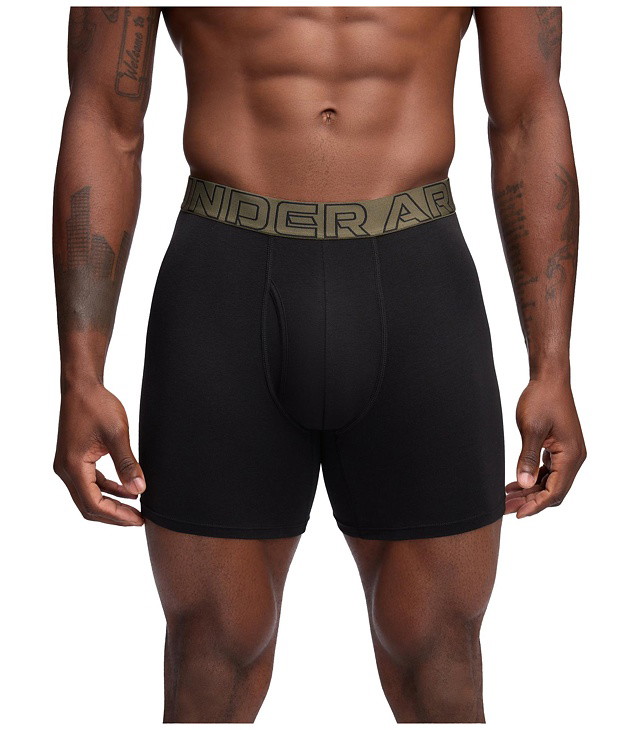 Spodní prádlo UNDER ARMOUR PERFORMANCE COTTON - SOLID 6IN 3PK Man