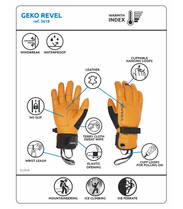 Rukavice CAMP GEKO REVEL, black/yellow