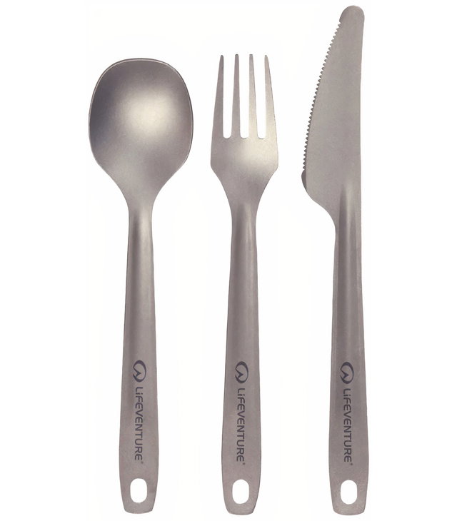 Příbor LIFESYSTEMS SUPERLIGHT TITANIUM CUTLERY SET