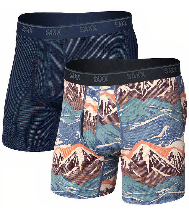 Boxerky SAXX QUEST QUICK-DRY MESH BOXER BRIEF FLY 2PK Man
