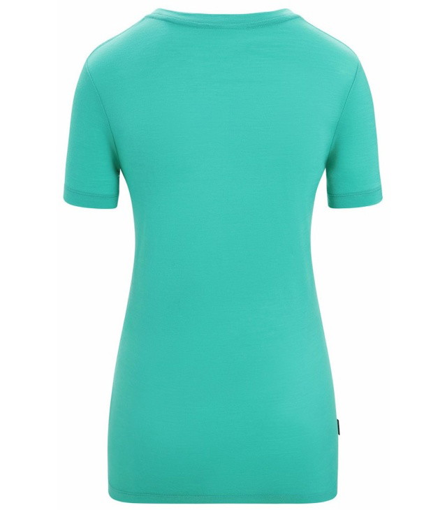 Tricou ICEBREAKER W TECH LITE II SS TEE SKI STRIPES Lady