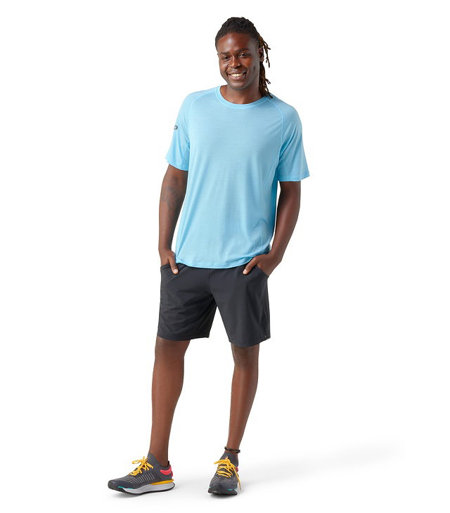 Pánské tričko SMARTWOOL M ACTIVE ULTRALITE SHORT SLEEVE, baltic sea