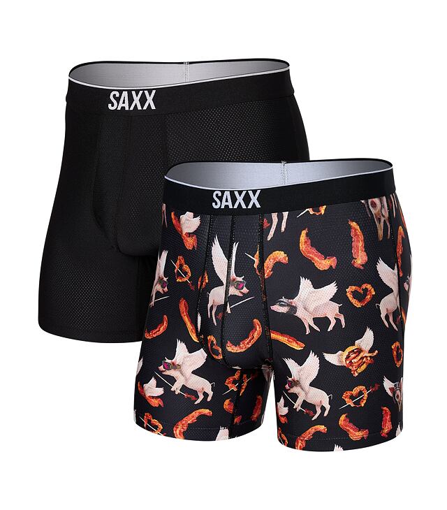 Boxeri SAXX VOLT BREATHABLE MESH BOXER BRIEF 2PK Man