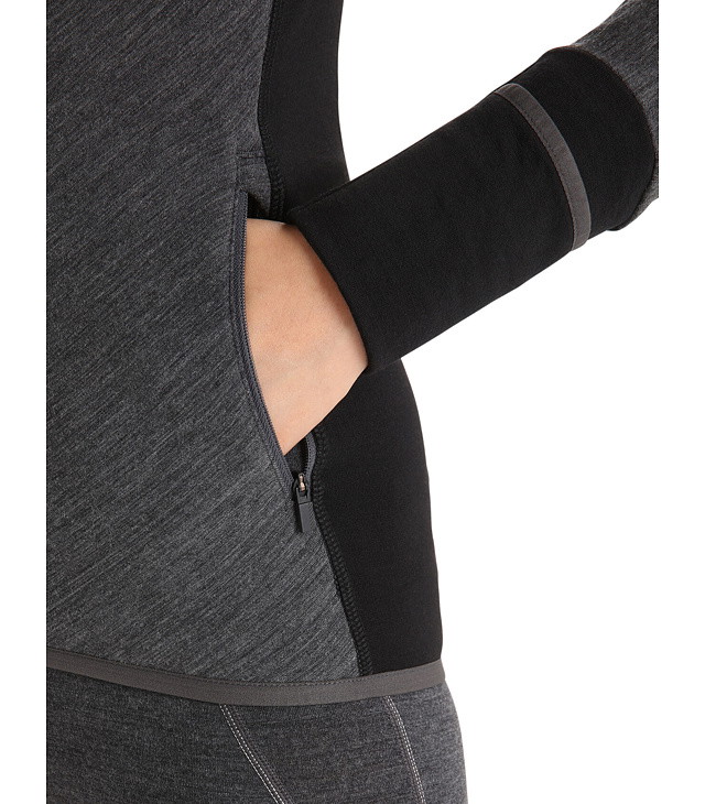 ICEBREAKER W DESCENDER LS ZIP Lady pulóver