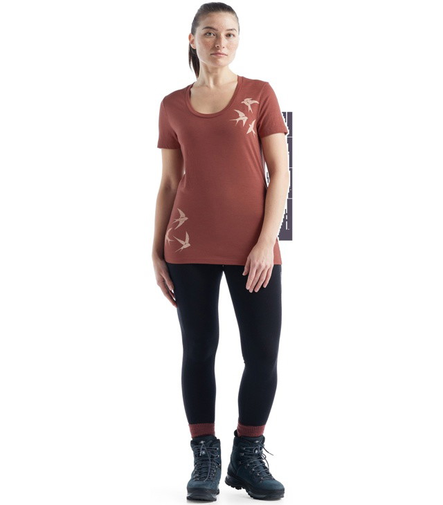 Tricou  ICEBREAKER W TECH LITE II SS SCOOP TEE SHAPES Lady