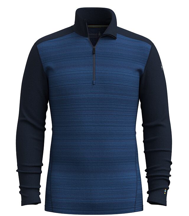 Tričko SMARTWOOL M CLASSIC THERMAL MERINO BL 1/4 ZIP B Man