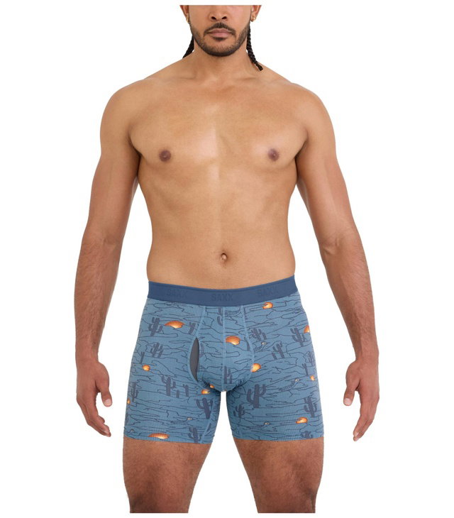 Boxerky SAXX QUEST QUICK-DRY MESH BOXER BRIEF FLY