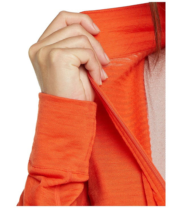 Dámská merino mikina ICEBREAKER W MER 200 REALFLEECE DESCENDER LS HALF Z