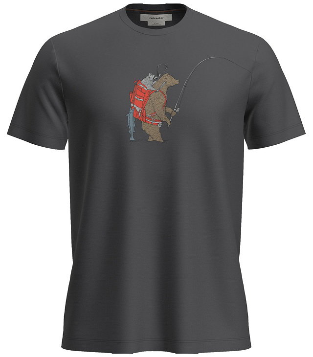 Pánské tričko ICEBREAKER M MER 150 TECH LITE SS TEE BEAR CATCH