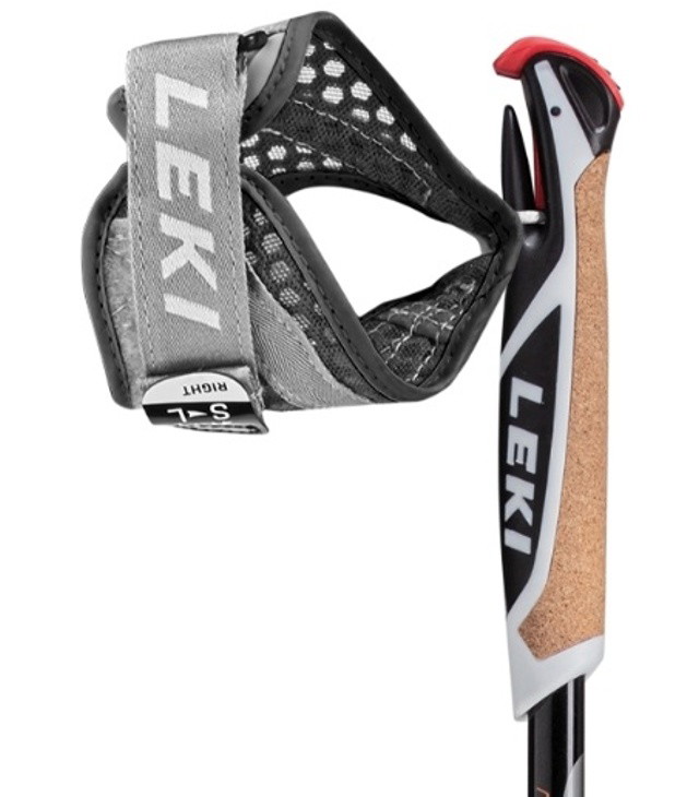 Bețe LEKI INSTRUCTOR LITE BLACK-WHITE-LT.ANTHR-ORA