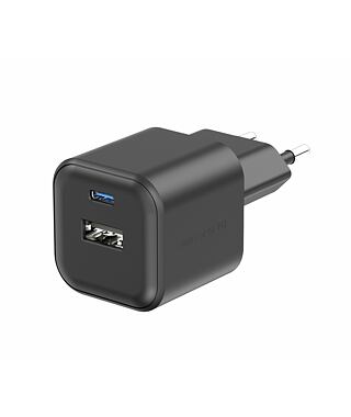 Adaptér Swissten SÍŤOVÝ ADAPTÉR 12W 1X USB-C + 1X USB-A Uni