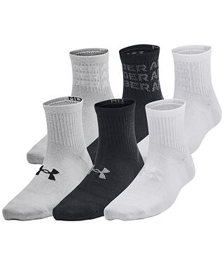 Ponožky UNDER ARMOUR Y UA ESSENTIAL 6PK QTR KIDS Kids