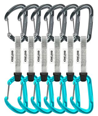 Set bucle echipate EDELRID SET PURE WIRE 6PACK 10CM