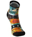 Șosete de damă SMARTWOOL W BIKE ZC CELESTIAL PRINT ANKLE