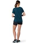 Tričko SMARTWOOL W MERINO SPORT 120 V-NECK SHORT SLEEVE Lady, twilight blue