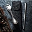 Příbor LIGHT MY FIRE SPORKN STRAW KIT TITANIUM MERINOWOOL CAS Uni