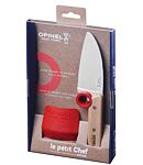 OPINEL Set de cuțite pentru copii cuțit + protecție pentru degete pentru Kids, roșu